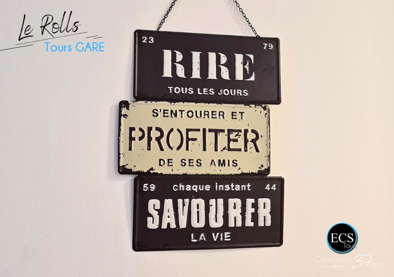 Le Roll's - Centre ville - Proche Gare - Parking privé Tours Extérieur photo